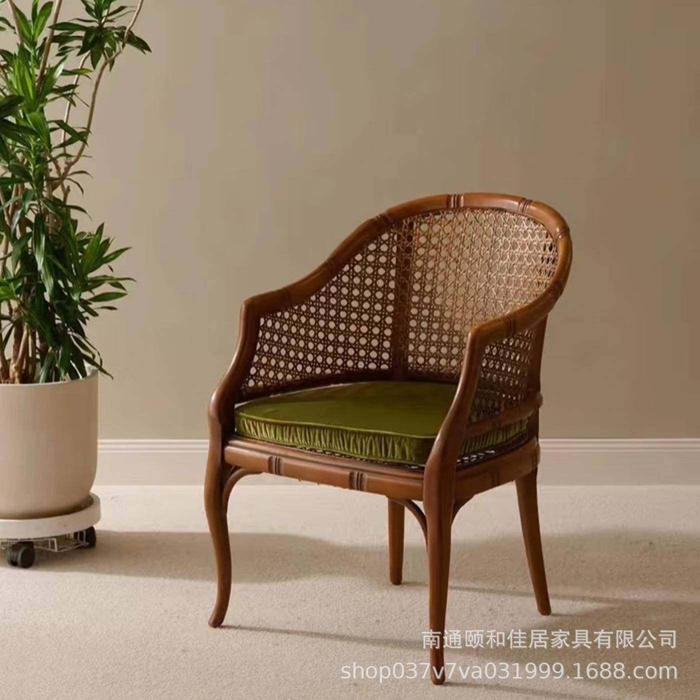 法式复古风实木单人藤编沙发椅竹节设计客厅阳台靠背藤艺休闲椅,鲜花速递/花卉仿真/绿植园艺,割草机/草坪机,淘宝优惠券,粉丝福利购,淘宝优惠卷