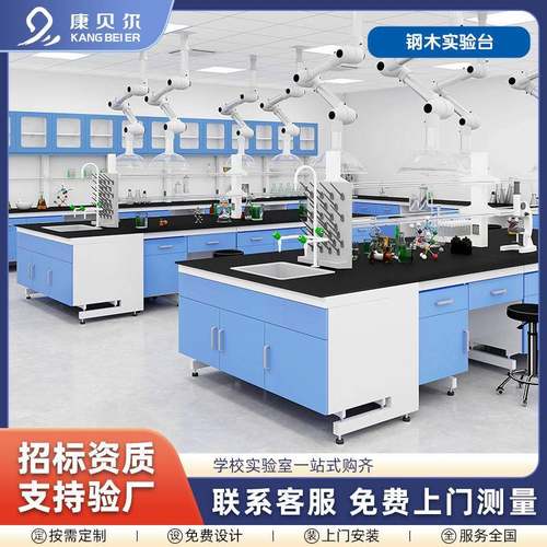 化验室全钢操作台化学实验桌试验台通风柜钢木实验台实验室工作台