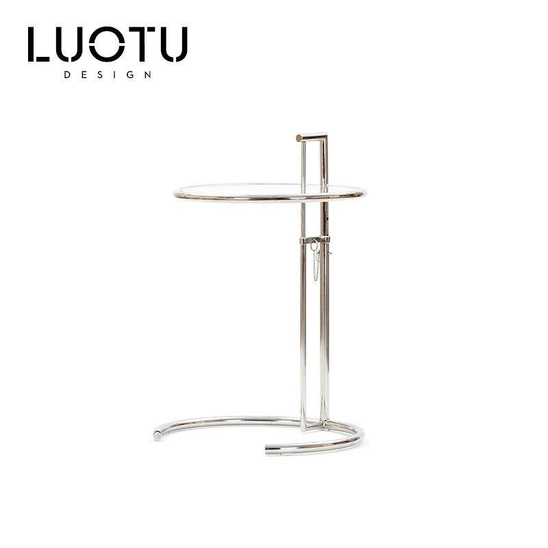 不锈钢中古风玻璃升降茶几圆形角几简约现代小户型沙发创意边几,玩具/童车/益智/积木/模型,其它,淘宝优惠券,粉丝福利购,淘宝优惠卷