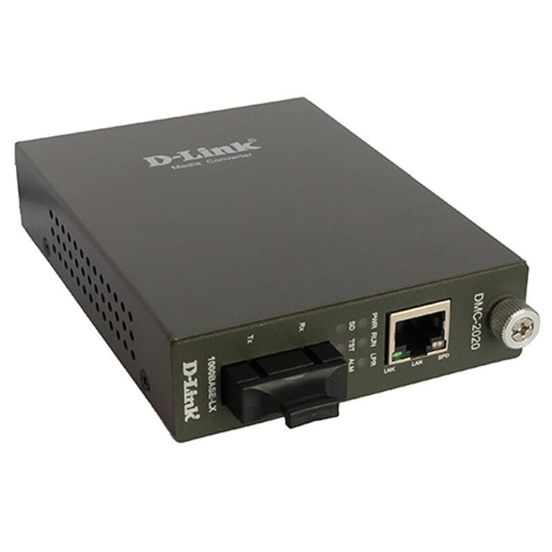 D-Link友讯DMC-2020D网管单模千兆以太网转换机网络网线分线