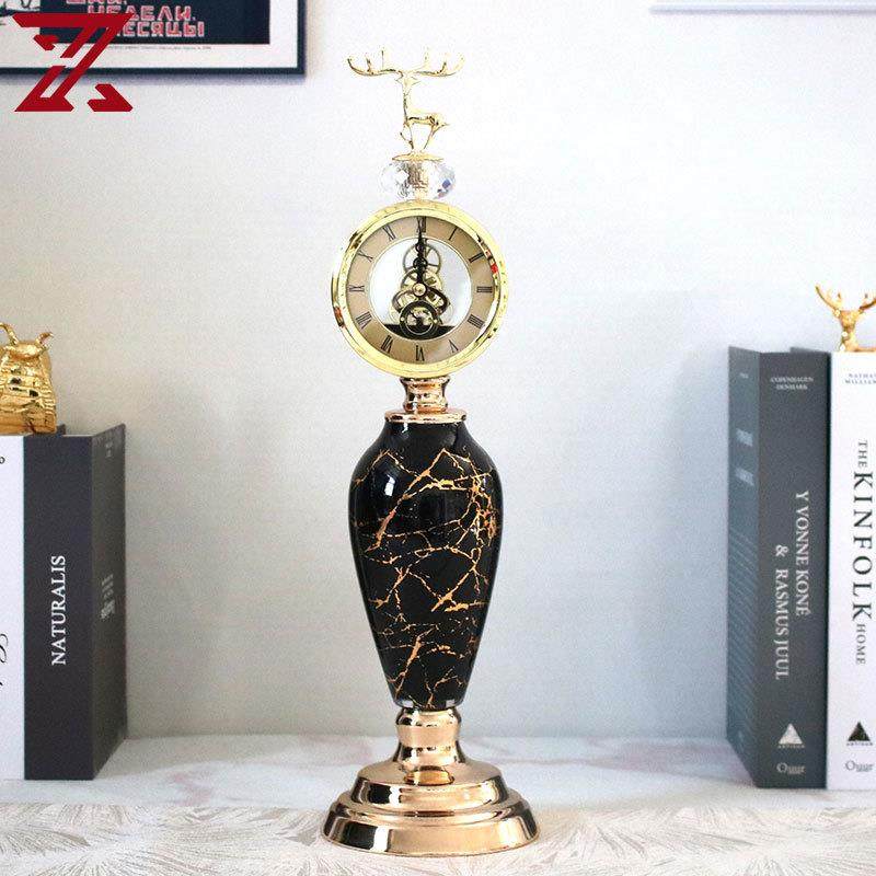 欧式复古座钟客厅家用桌面摆钟台式钟表轻奢台钟时钟摆件,玩具/童车/益智/积木/模型,其它,淘宝优惠券,粉丝福利购,淘宝优惠卷