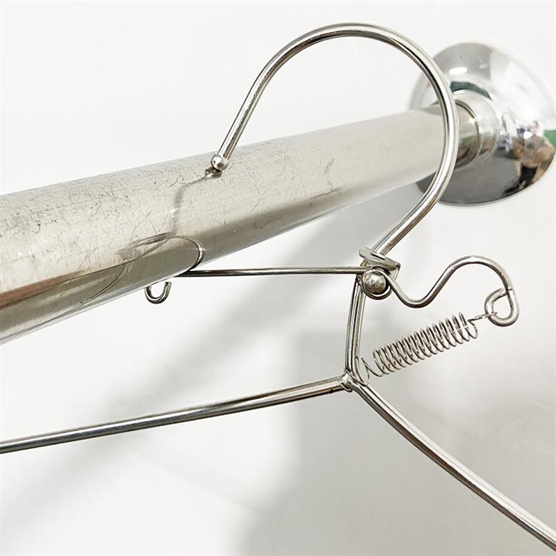 高空自动防风衣叉用防风衣架卡扣多功能晾衣架R不锈钢防滑无痕阳