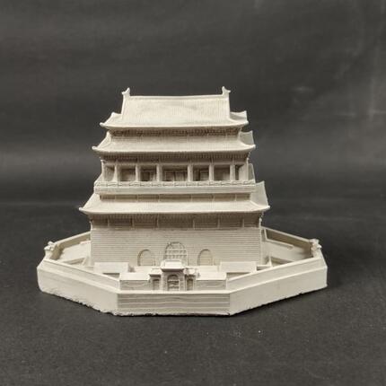 水泥制中国古代古建筑群模型微景观假山盆景沙盘鱼缸造景装饰摆件