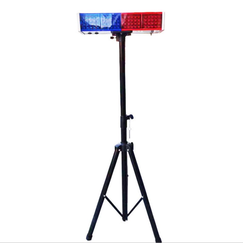 太阳能爆闪灯一体式夜间强光红B蓝闪烁安全交通路障信号警示灯