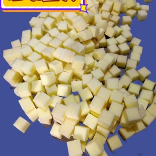 黄黑白海绵标准方块35D抱枕 碎块低价去污染色绘画教学吸水