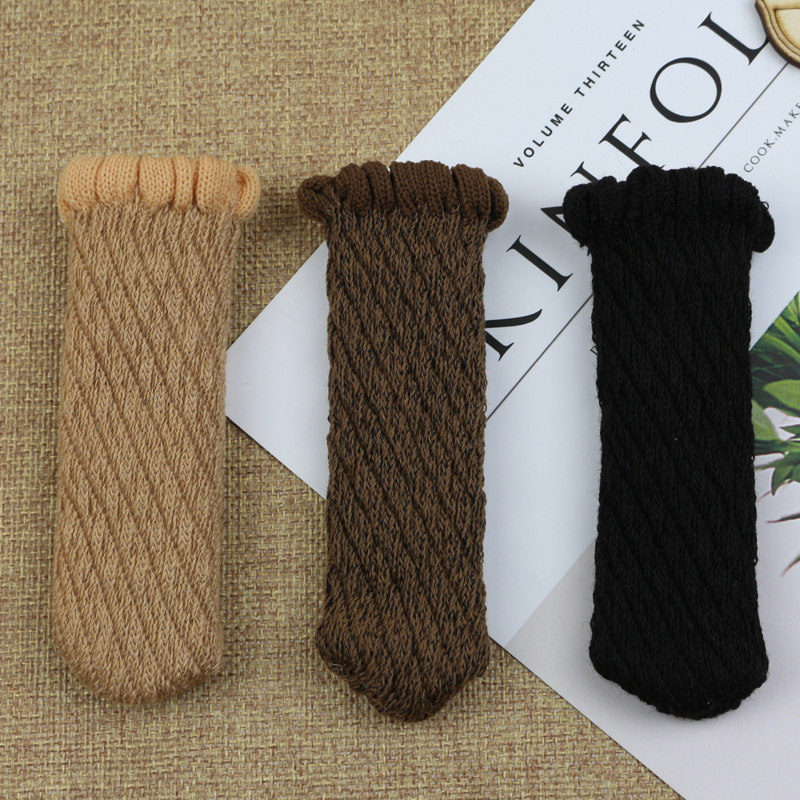 24只加厚桌椅脚套纯色花边椅子脚套凳子脚套脚垫桌椅腿保护套