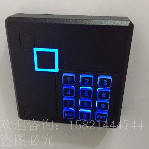 密码键盘读头 WG26读卡器 ID四方密码读头读卡器配博克IC读卡器