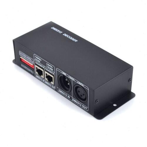 DMX512 4通道解码器控制器RGBW舞台酒吧KTV演出控台灯工程4CH分控