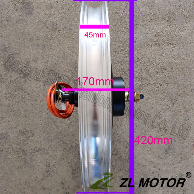 48v60v72jV1500w无刷电机电动车改装碟刹轮毂马达独轮车电机