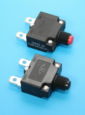 WP-01电流过载保护器3A8A10A15A20A35A手动复位保险过载保护开关