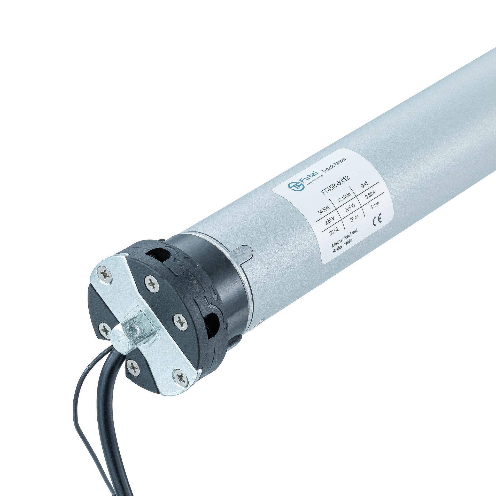 FT45R-5045内置接收50牛升降开合帘遥控型管状电机节能智能
