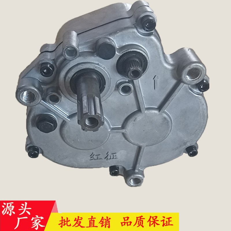 红征农用微耕机转向小型多功能打药机齿轮行走铝壳变速箱总成
