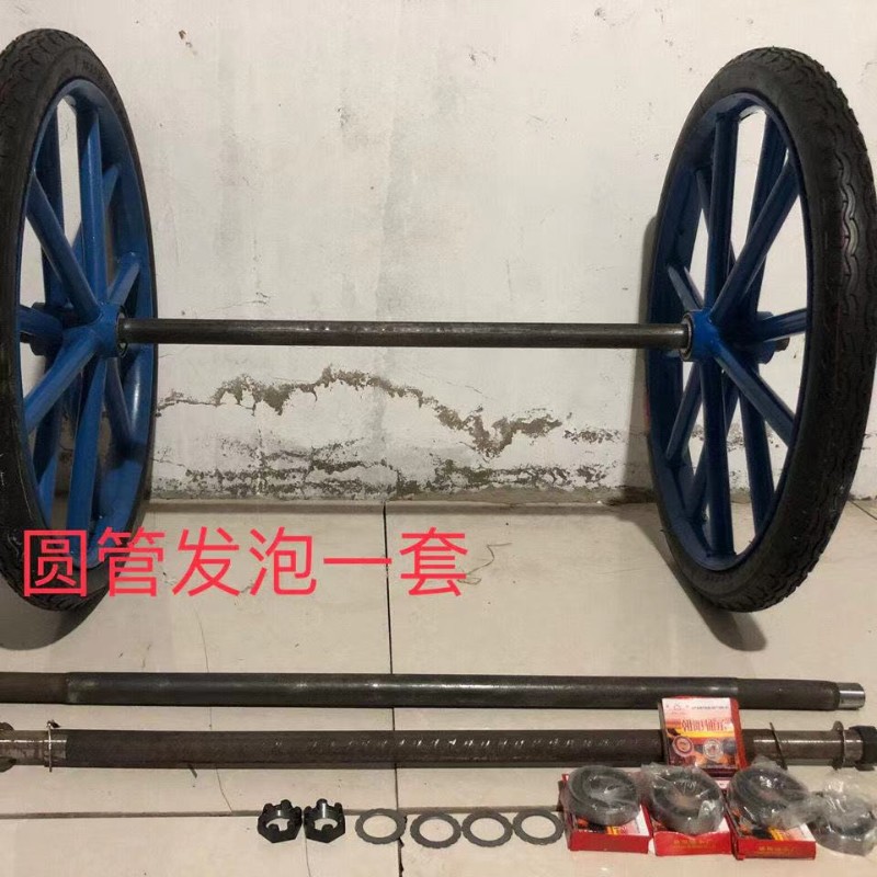 工地手推车实心轮胎2621/2劳动车实心轮子板车斗车架子人力车轮