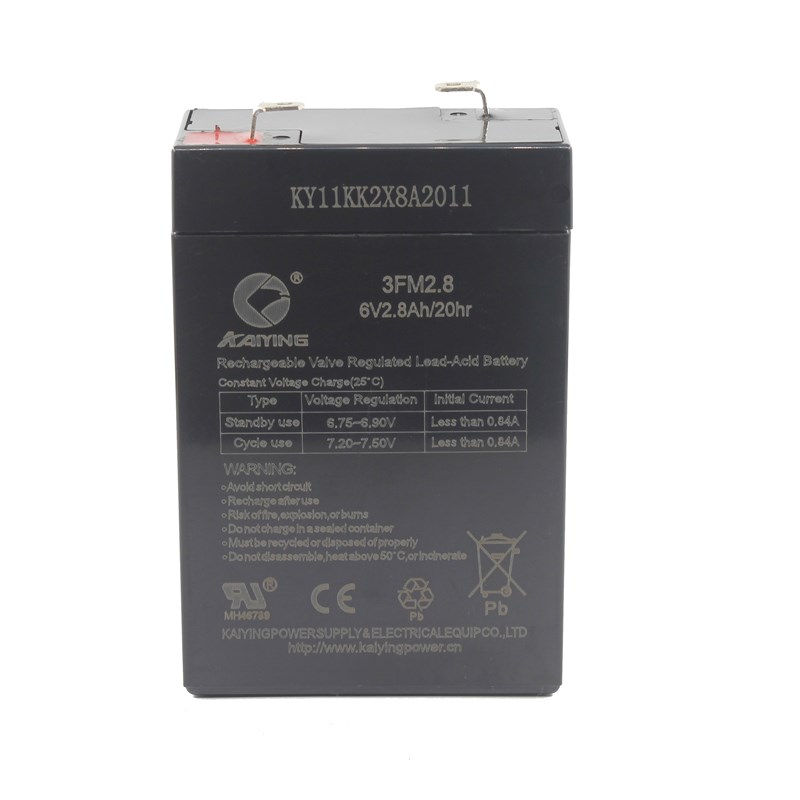 6V2.8AH/20HR电子秤蓄电池手电筒探照灯电瓶应急灯电子天平称电池