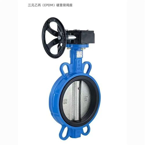 D371X16Q涡轮式铸铁对夹蝶阀手动涡杆翻板阀门开关国标体DN100150