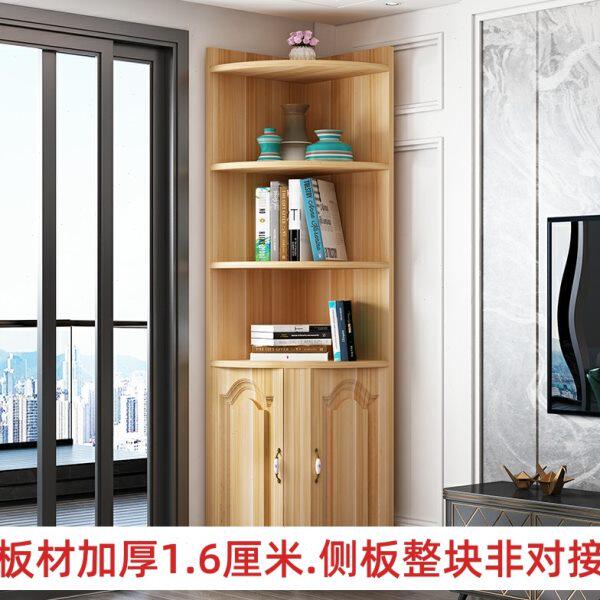 北欧式角柜多功能转角柜墙角柜拐角柜置物架角落收纳储物柜三角柜