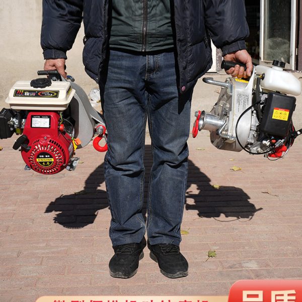 小型手提汽油便携式绞磨机电缆垂直起吊牵引机机动绞磨微型卷扬机