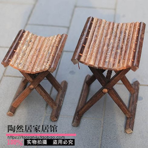 红木马扎黑鸡翅木马扎钓鱼凳可折叠凳子纳凉钓鱼凳 3个尺寸可选