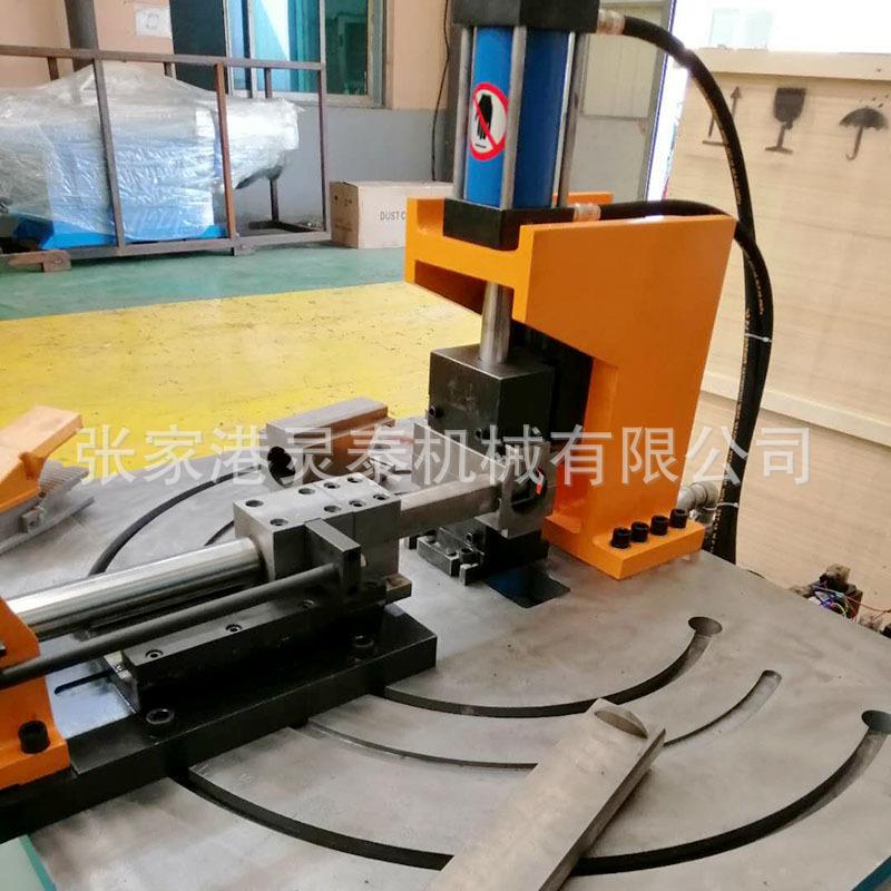 40冲弧机全自动液压卧式小型铁管不锈钢钢管圆管方管护栏切弧口机