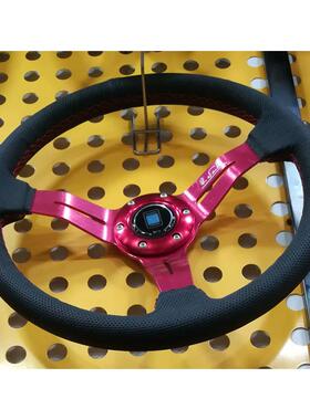 汽车Nd改装13寸赛车14寸中凹/竞技方向盘个性竞速真皮/磨砂方向盘