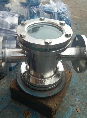 HGS07-103不锈钢法兰直通视镜四通视镜卫生级视镜