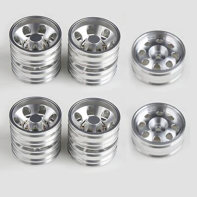 模型车1/14田宫Tamiya拖头CNC金属轮毂泥头前轮后轮一对装飞吧