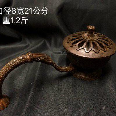 复古怀旧手持莲花莲蓬薰香炉小塔香炉别致创意檀香炉茶道禅意摆件