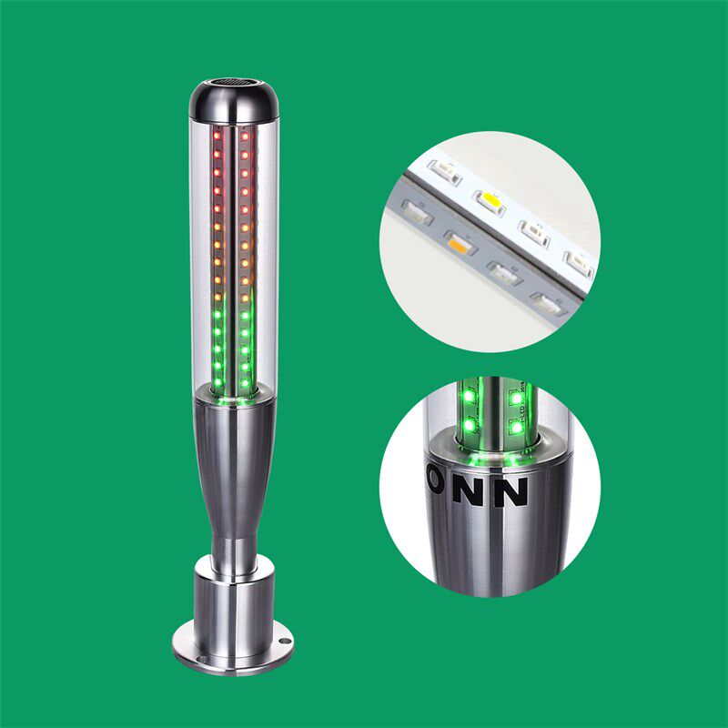 O欧恩M4S-A棒球三色警示灯数控设备机床P灯可折蜂鸣金属三色