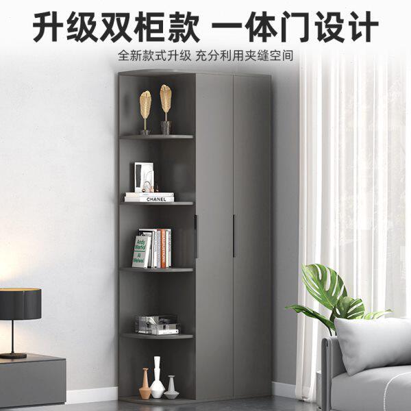 多功能转角柜墙角储物简约现代拐角三角形收纳柜客厅卧室角落置物