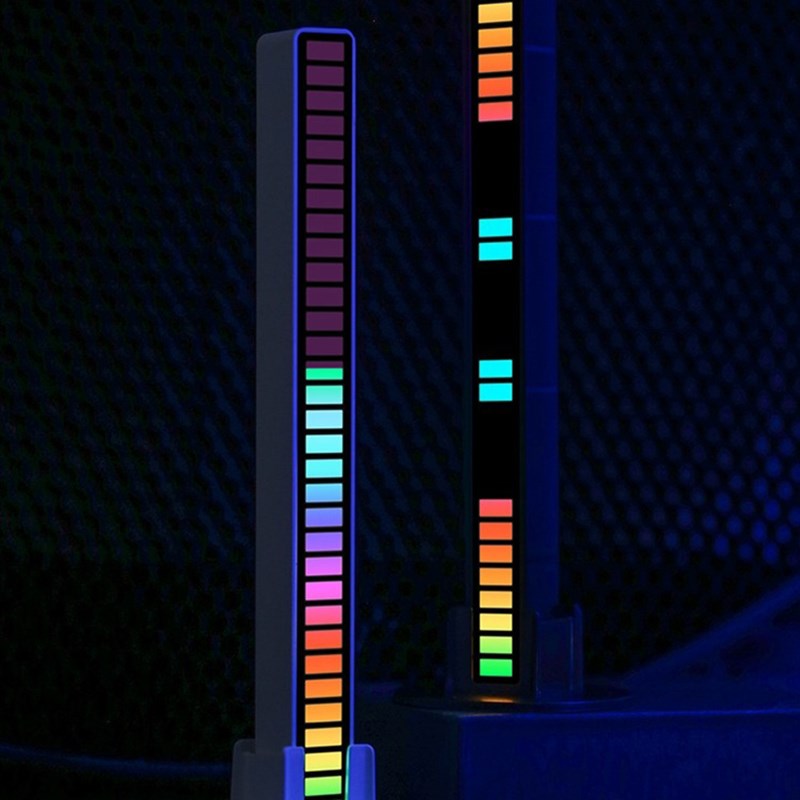 G拾音氛围灯 声控音乐节奏灯电竞桌面F摆件APP遥控vfz拾音灯车载