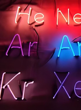 玻封稀有气体发光管氦气氖气氩起氪气氙气氮气惰性气体发光管