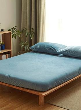 1VPR2022年冬季绒法兰绒床笠单件珊瑚绒床套冬款加绒床单天鹅绒