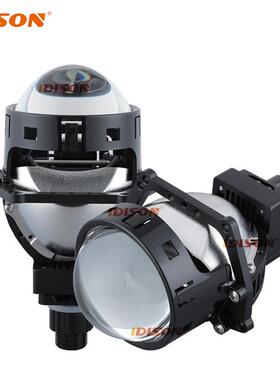 外贸LED双光透镜大灯模组无损安装远近光一体改装车灯汽车大灯