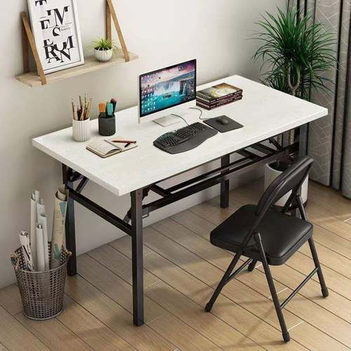 折叠桌子家用长条桌会议桌餐桌办公桌弹簧桌学生宿舍课桌电脑桌