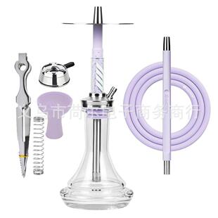 热销中号铝合金单管水烟壶Hookah