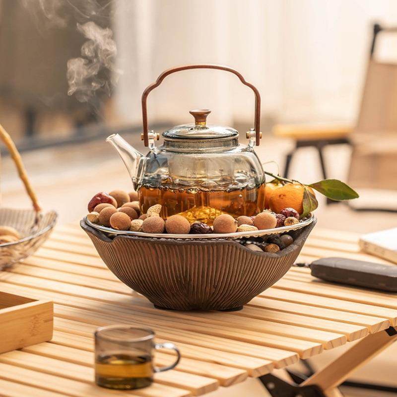 围炉煮茶壶煮茶器家用室内电陶炉烤奶罐罐玻璃茶壶泡茶煮茶炉铁壶,鲜花速递/花卉仿真/绿植园艺,割草机/草坪机,淘宝优惠券,粉丝福利购,淘宝优惠卷