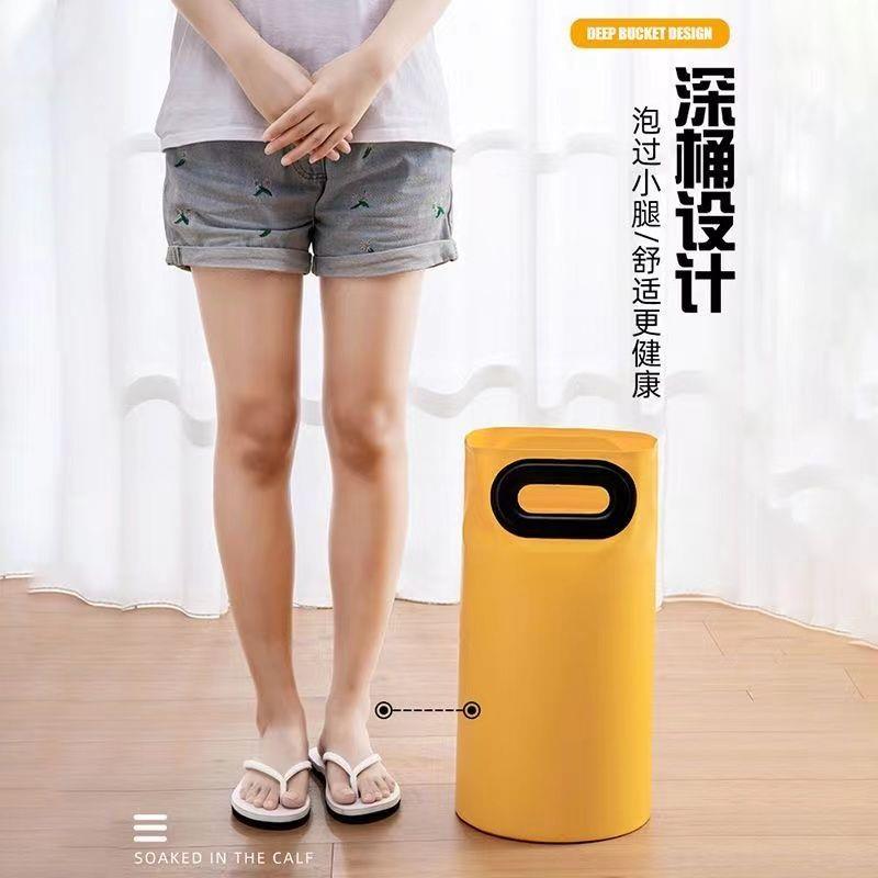 可折叠泡脚袋深过小腿洗脚水桶旅行便携专用过膝醒花桶简易泡脚桶