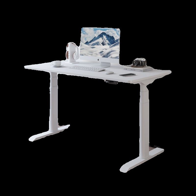 定制实木电动升降桌腿双电机黑胡桃木升降桌学习书桌子电脑办公桌