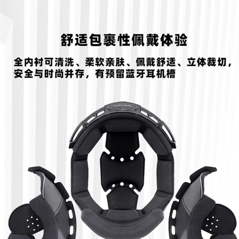 LS2摩托车双镜片拉力盔男女全盔机车四季通用防雾头盔MX702