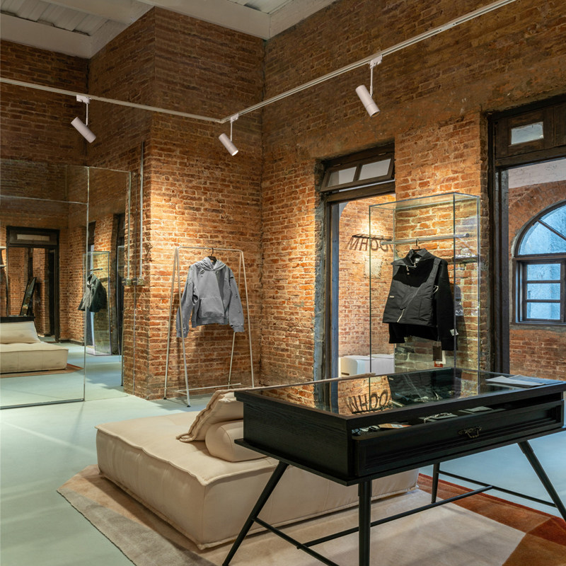 长杆led轨道射灯店铺商用餐厅博物馆服装店轨道灯明装氛围导轨灯