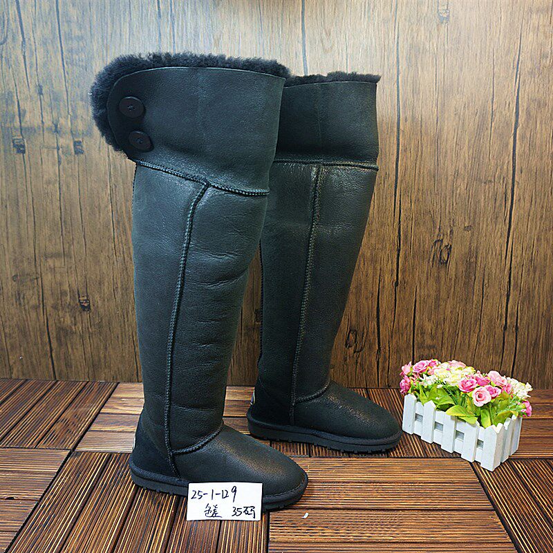 37码瑕疵断码处理真皮羊毛一体雪地靴冬季保暖 防滑底 多款XC-37