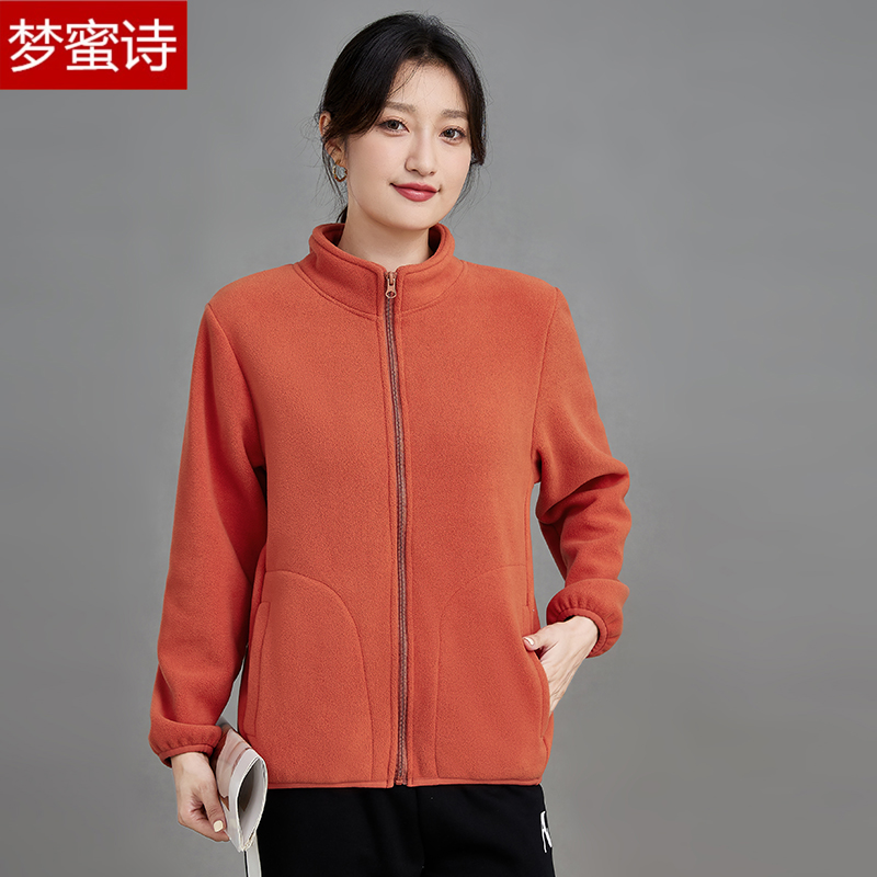 2023新款抓绒衣女摇粒绒户外冲锋衣内胆男秋冬加厚保暖双面绒外套
