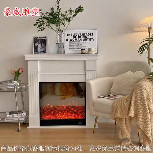 天然大理石壁炉石雕欧式简约法式雕花美式装饰取暖壁石才壁炉定制