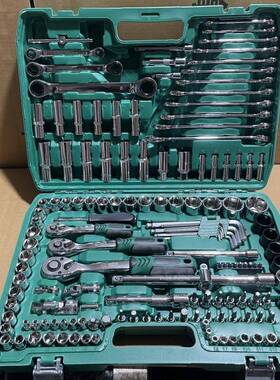 Q1Z150件套汽修工具套装套筒扳手组合工具维修