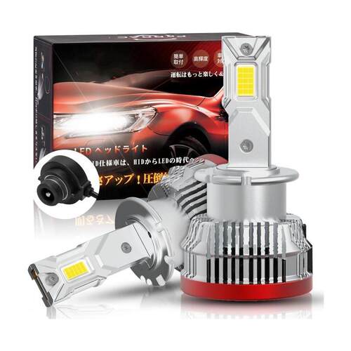 两面发光35W7600LM红底D2SD2D4D1D3改装LED汽车前大灯