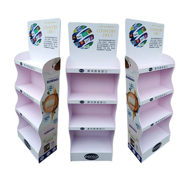 日用品货架牛奶展柜展示架饮料展架PVC安迪板雪弗板产品展示架