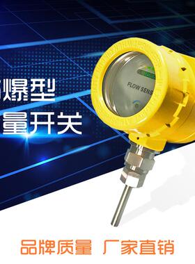 防爆型流量开关化工液体油气管道监测堵塞热感应流量开关exdIIBT4