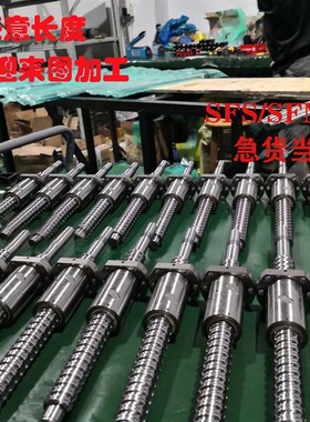 精密丝杆滚珠丝杠螺母套装导轨粗牙加长螺杆丝杆SFS SFNHR1210