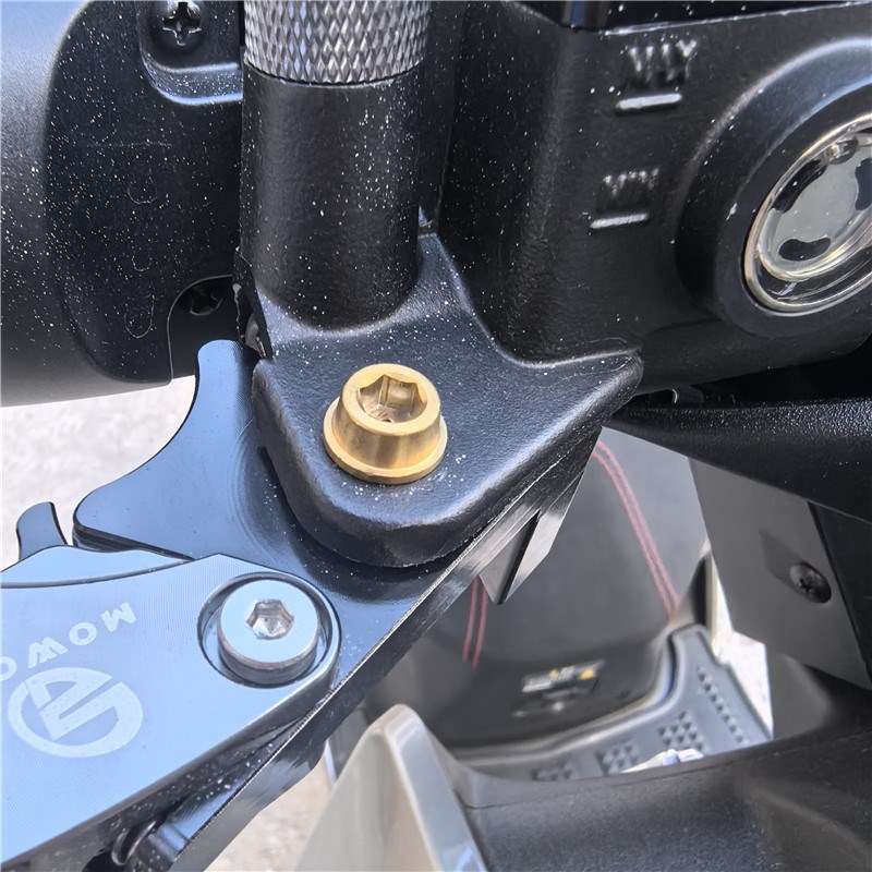 适用电动车九号猎户座机械师E系改装不锈钢刹车牛角固定加长螺丝