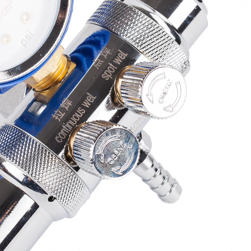 奥宾仕出气氩气表省气氩气减压器双输出抗摔压力阀气压表OBC-P2T